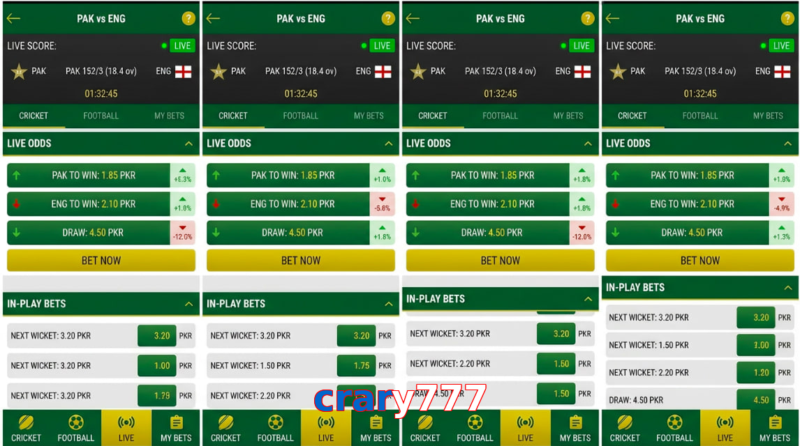 Game list for Crary777 bet section